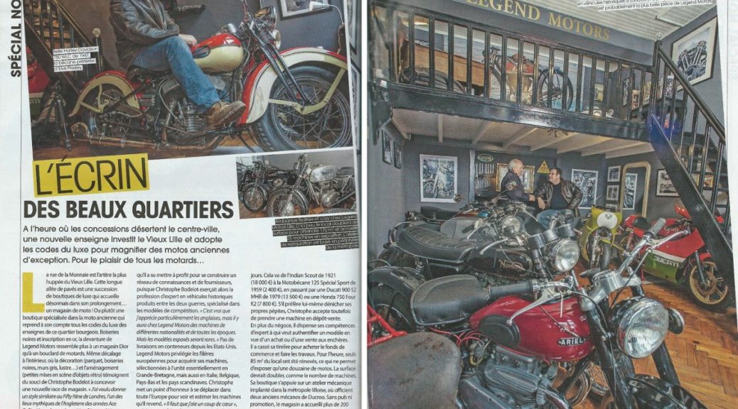 Legend Motors, à l'honneur dans Moto Journal !