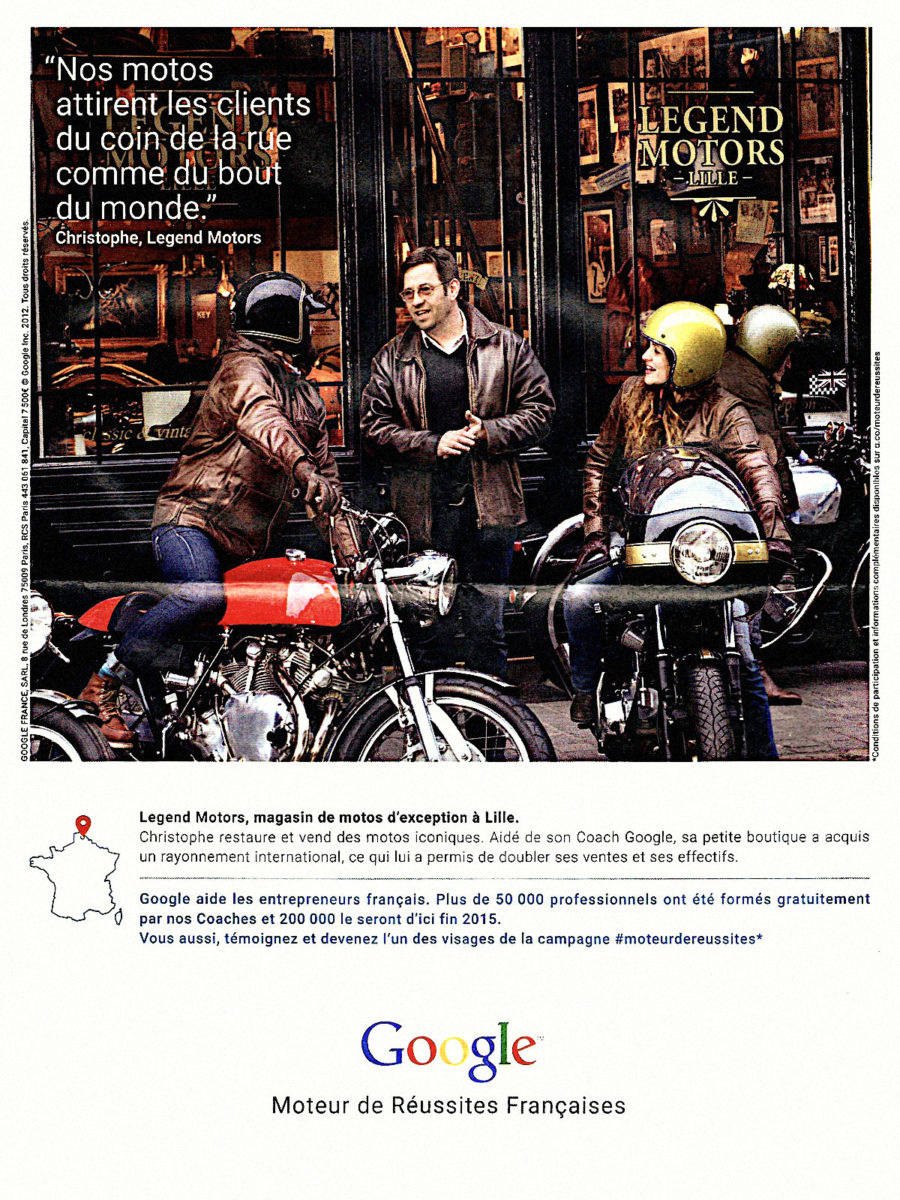 Google My Business met Legend Motors en avant...