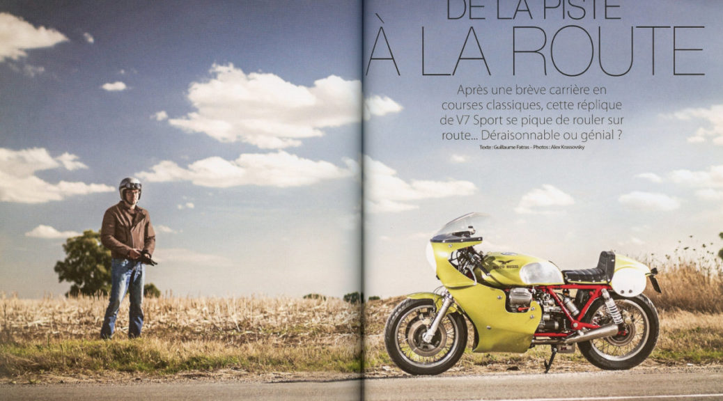 Moto Revue Classic consacre six pages à notre Moto Guzzi V7 replica...