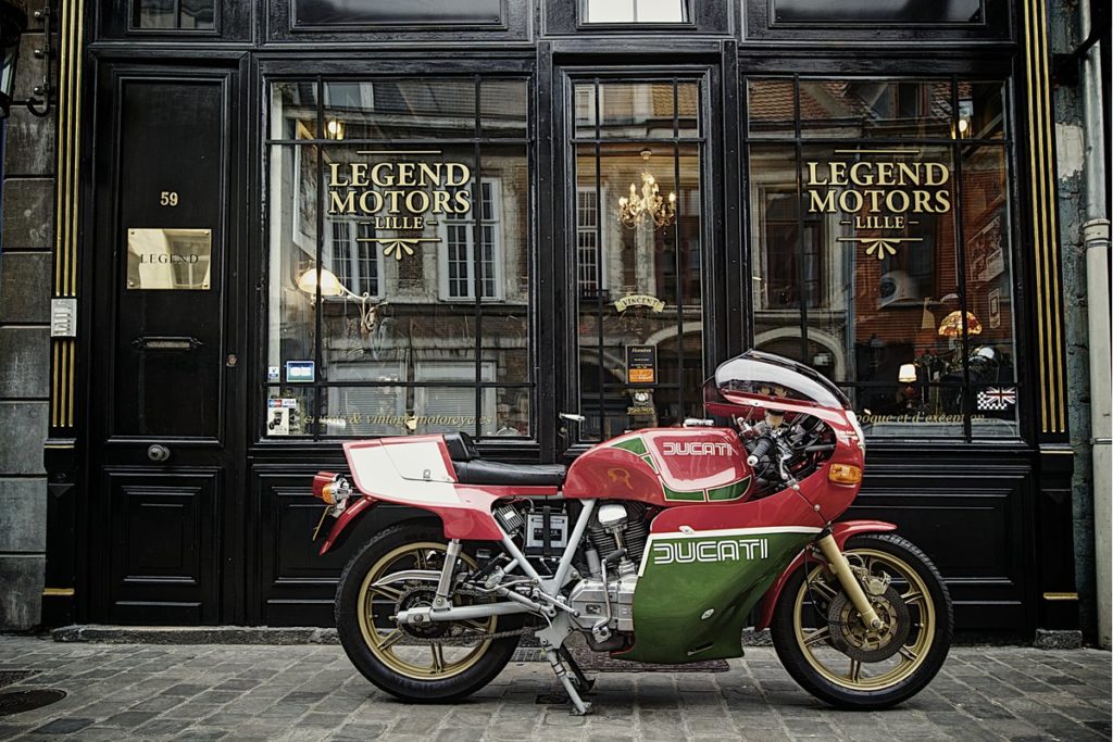 Ducati MHR couples coniques 1981 (1ère main), à vendre chez Legend Motors Lille.