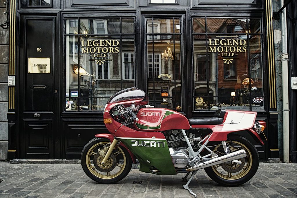 Ducati MHR couples coniques 1981 (1ère main), à vendre chez Legend Motors Lille.